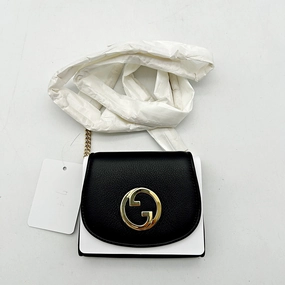 Gucci Blondie Medium Chain Wallet - Black Crossbody Bags, Handbags gu5664cc