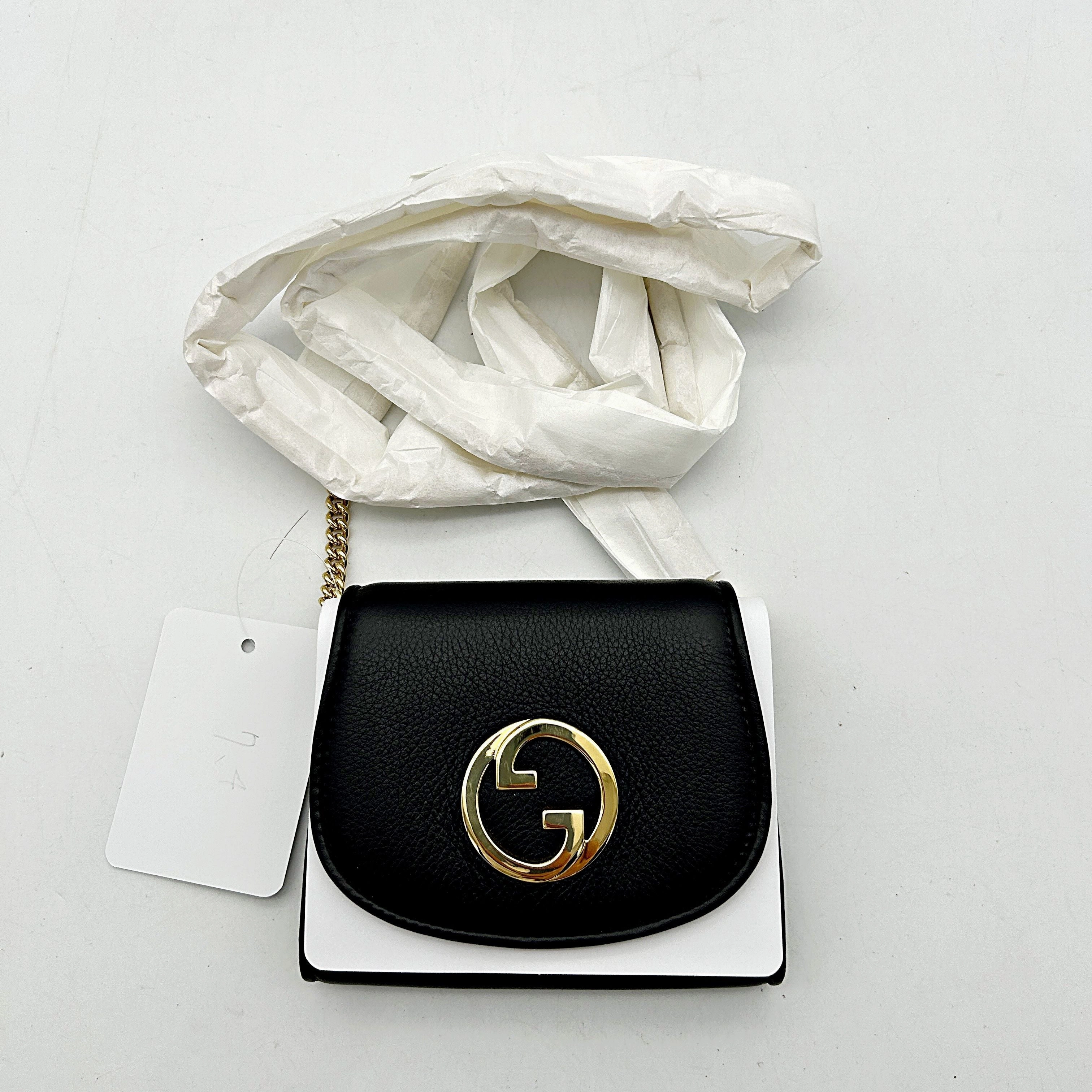 Gucci Blondie Medium Chain Wallet - Black Crossbody Bags, Handbags gu5664cc