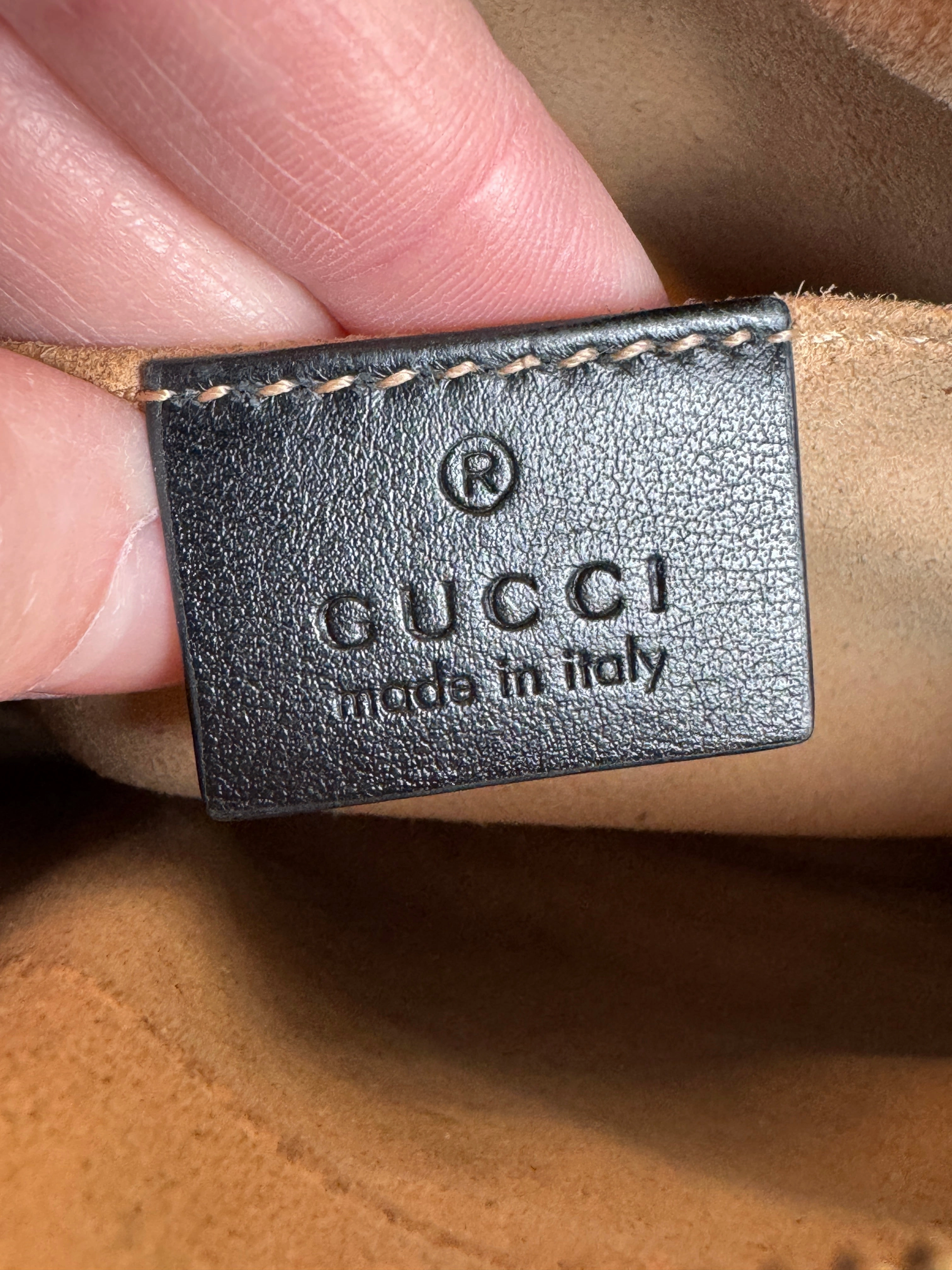 GUCCI Calfskin Matelasse GG Marmont Mini Camera Crossbody
