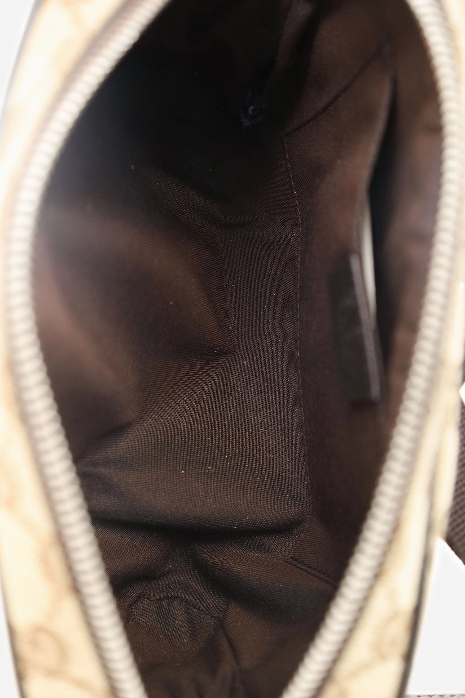 Gucci Dark Brown/Beige GG Canvas Monogram Belt Bag