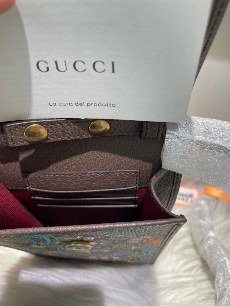 Gucci Disney GG Supreme Brown Crossbody Bag