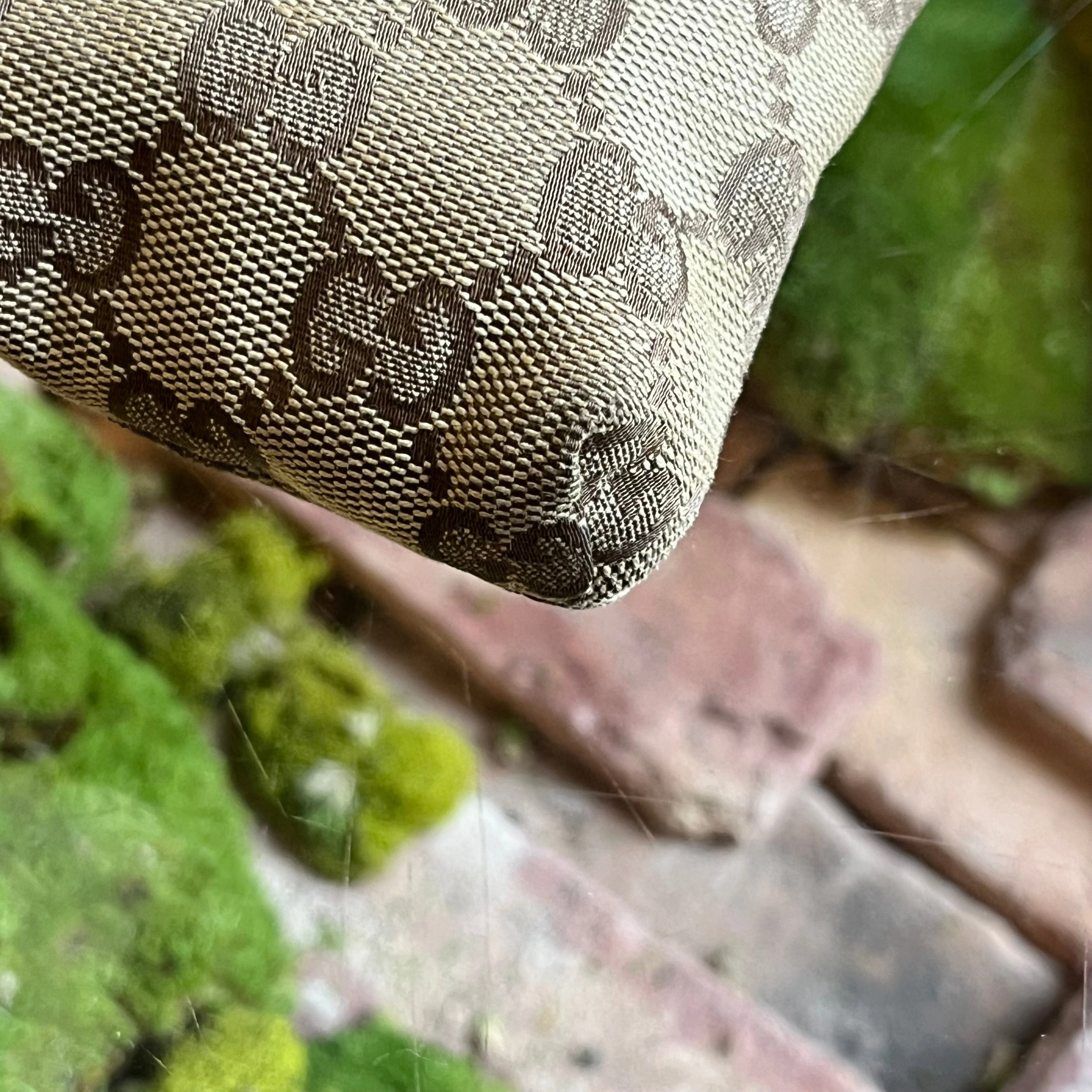 GUCCI GG Canvas Double Pocket Belt Bag