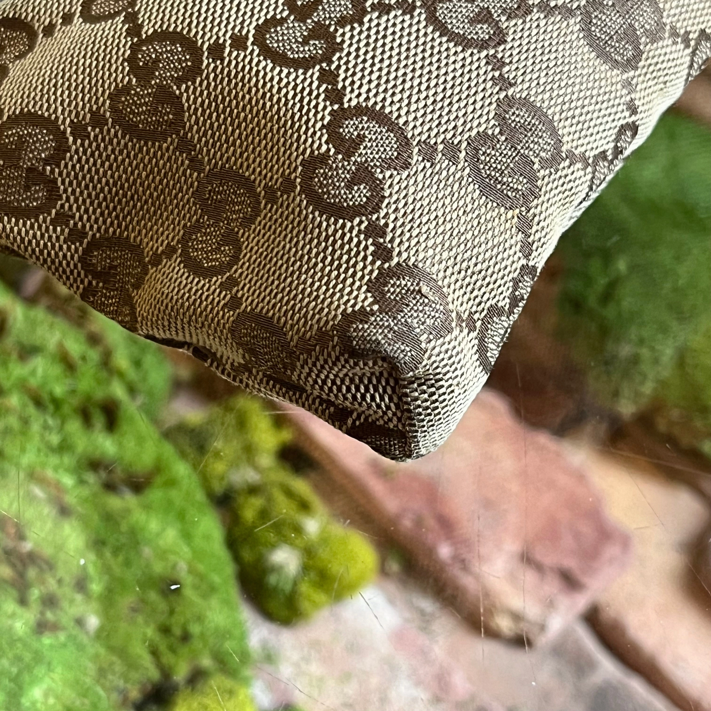 GUCCI GG Canvas Double Pocket Belt Bag