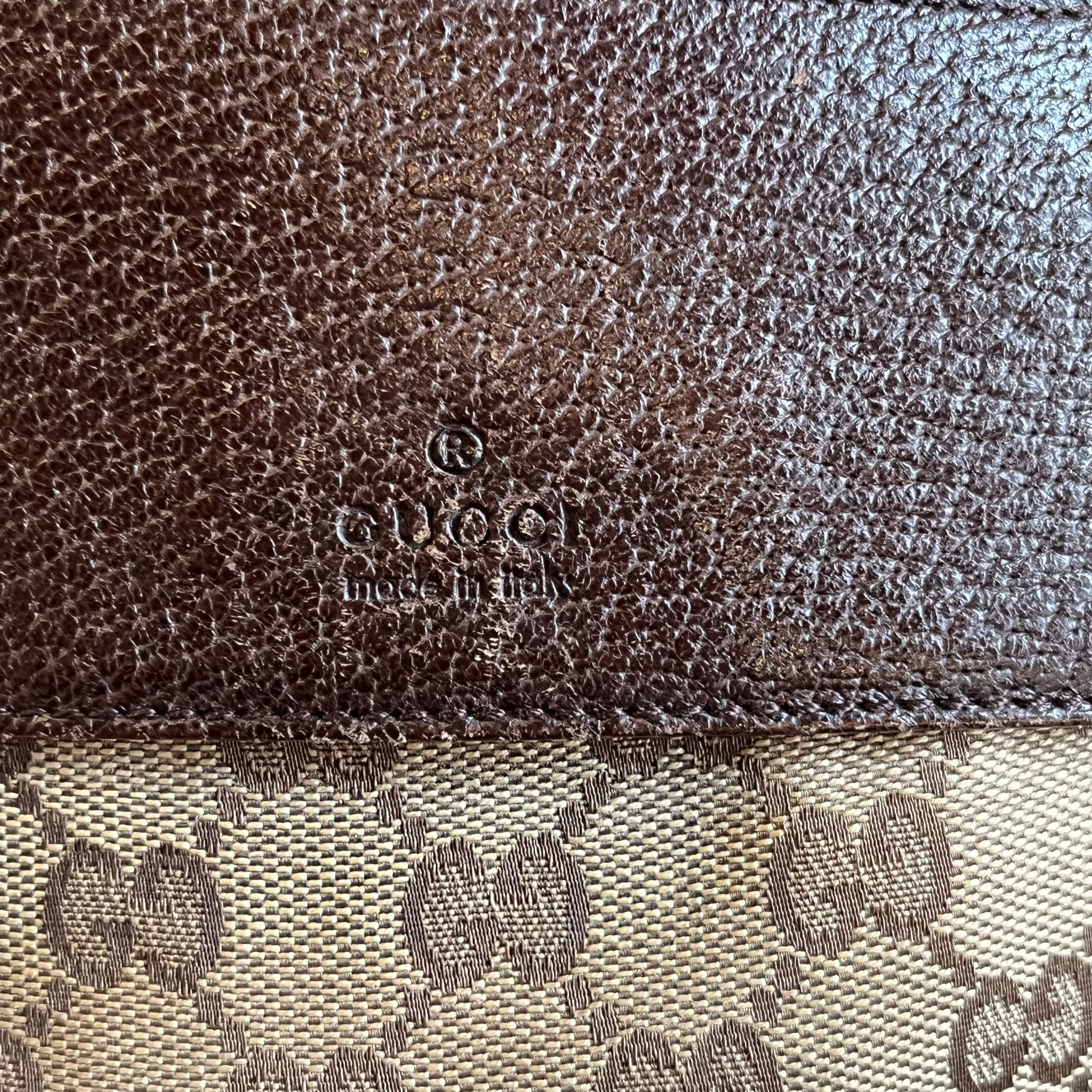 GUCCI GG Canvas Double Pocket Belt Bag