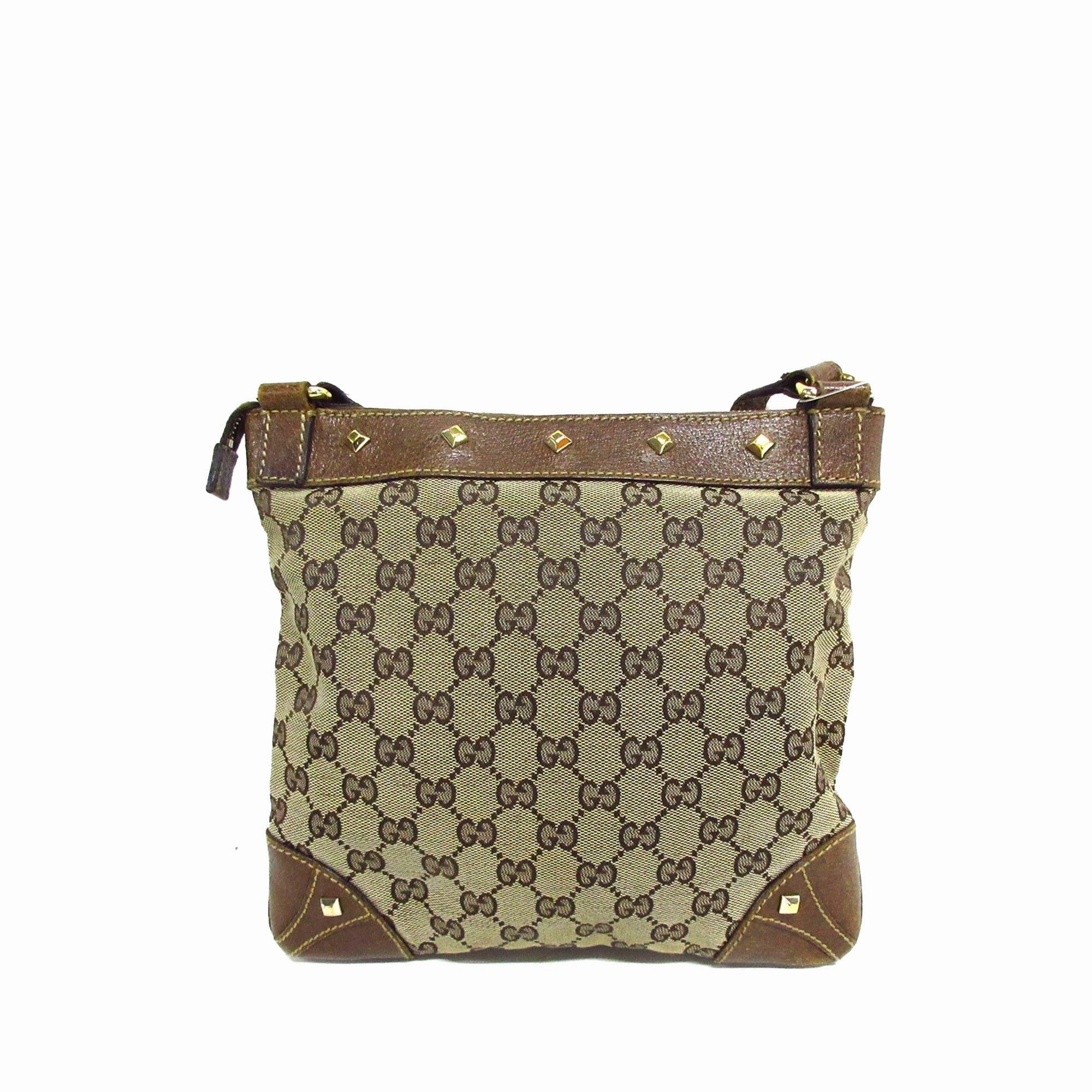 Gucci GG Canvas Nailhead Crossbody (SHG-whDSCc)