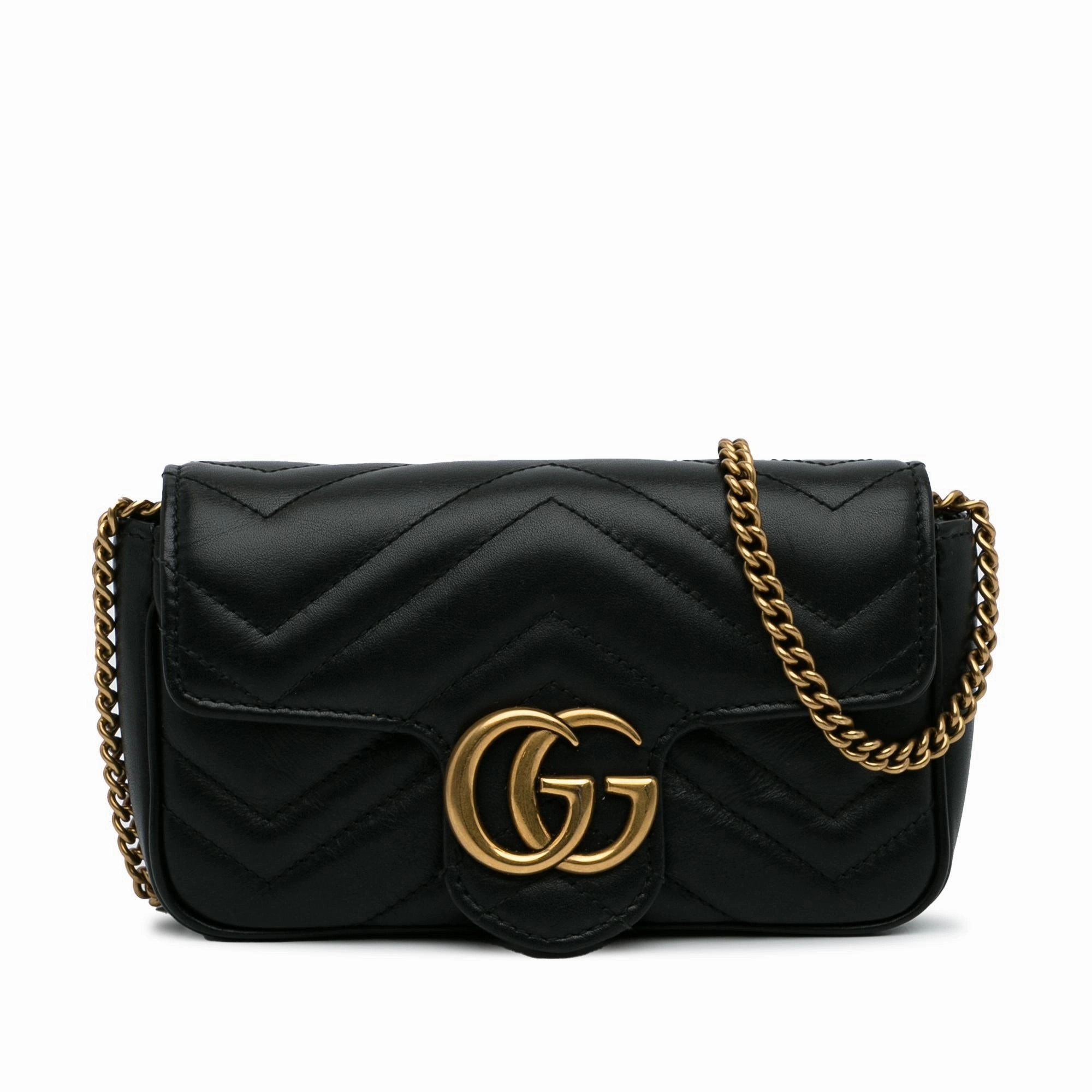 Gucci GG Marmont Super Mini Crossbody Bag (SHG-7J0Frx)
