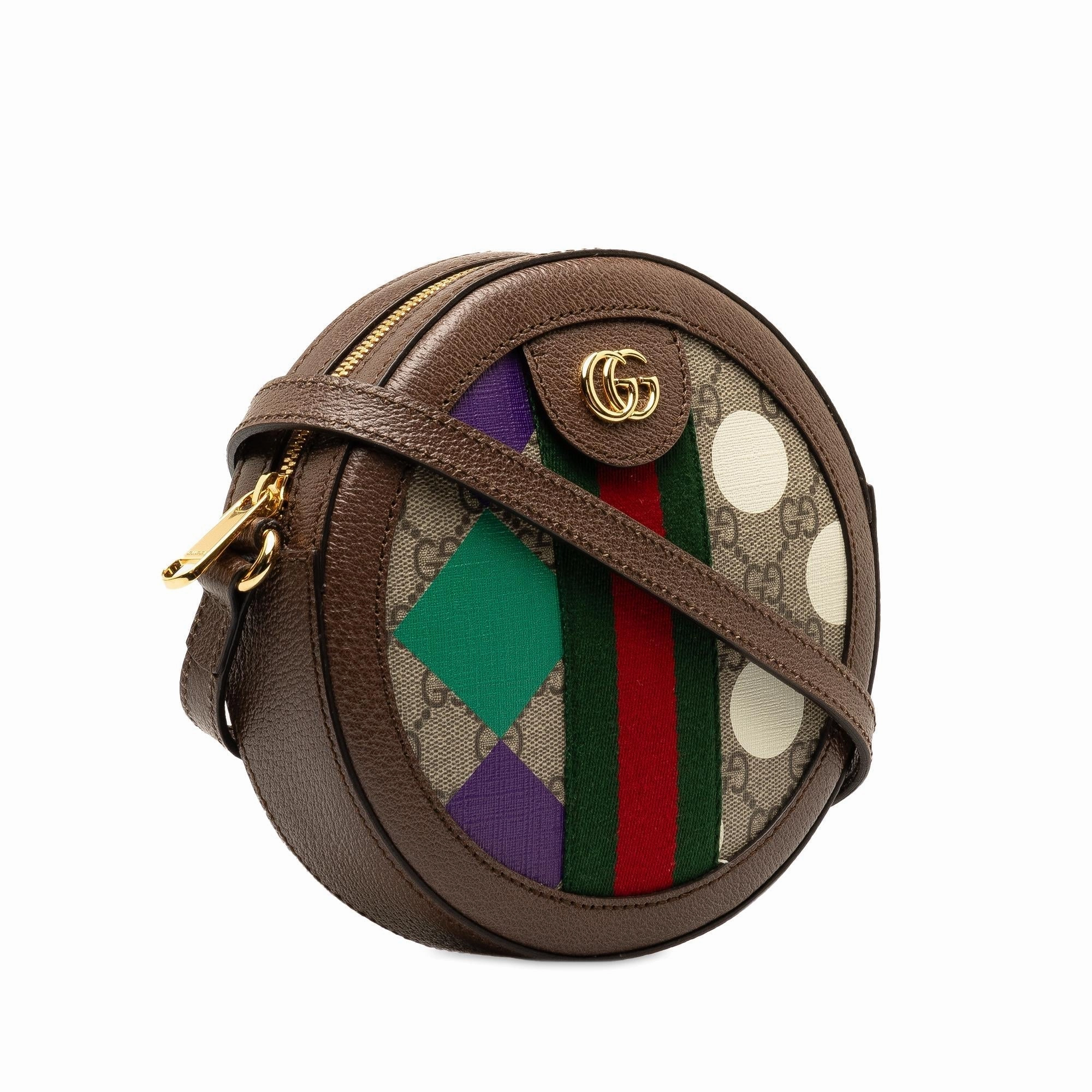 Gucci GG Supreme Ophidia Paint Round Crossbody (SHG-Ulg3nX)