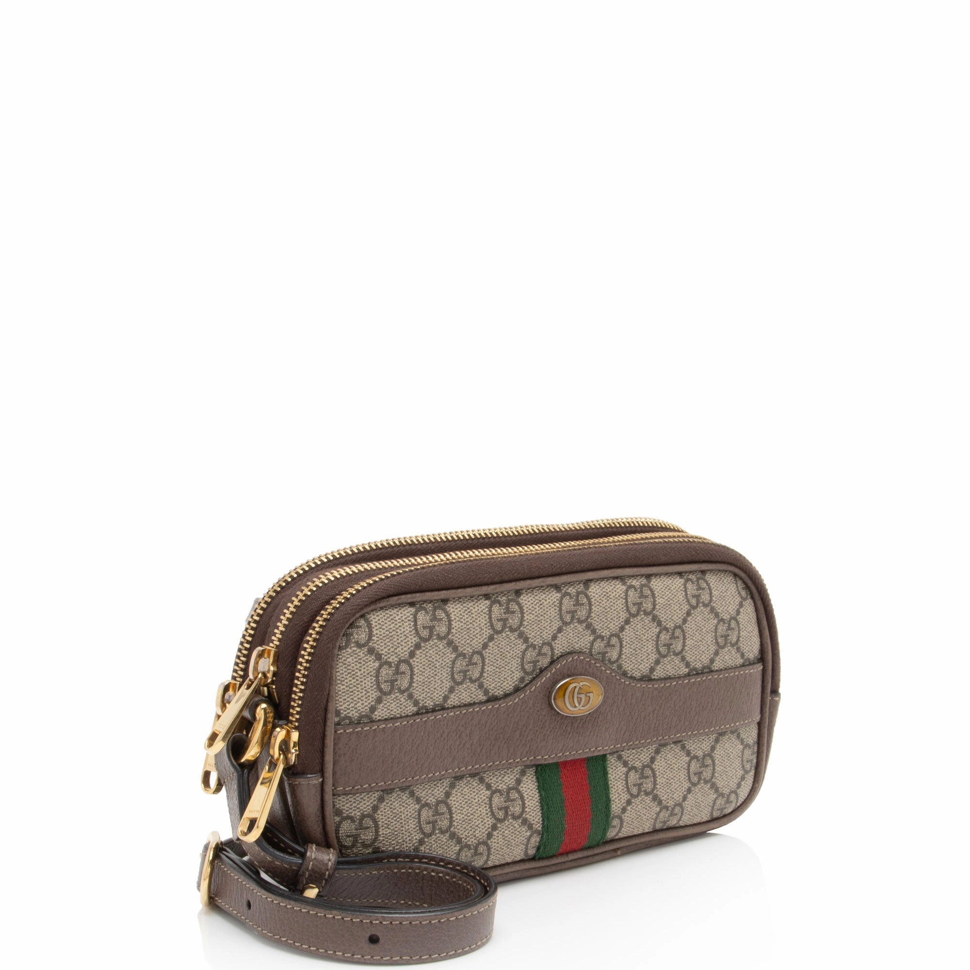 Gucci GG Supreme Ophidia Triple Zip Crossbody (SHF-PXnMIh)