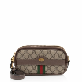Gucci GG Supreme Ophidia Triple Zip Crossbody (SHF-PXnMIh)