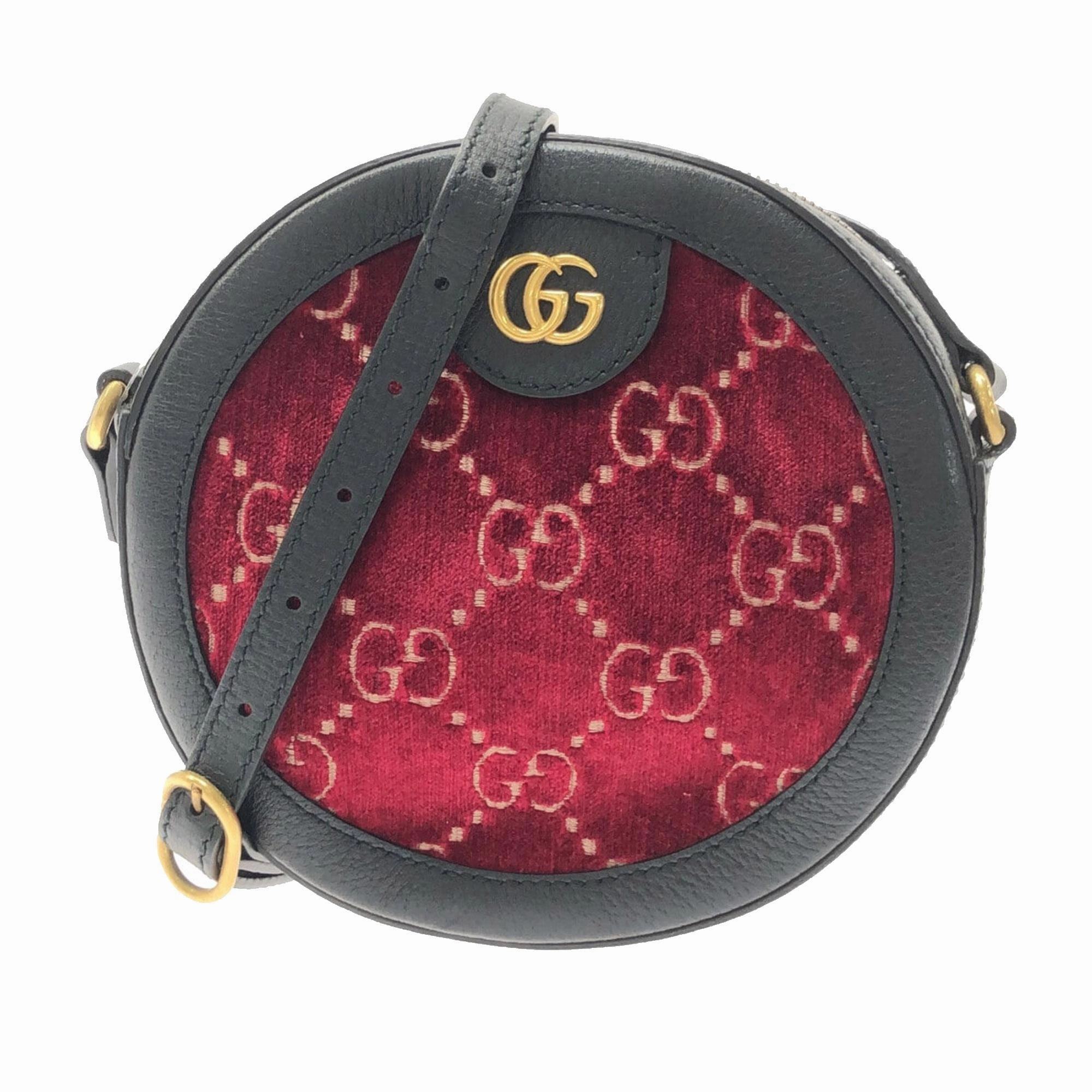 Gucci GG Velvet Ophidia Round Crossbody Bag (SHG-lQpKpo)