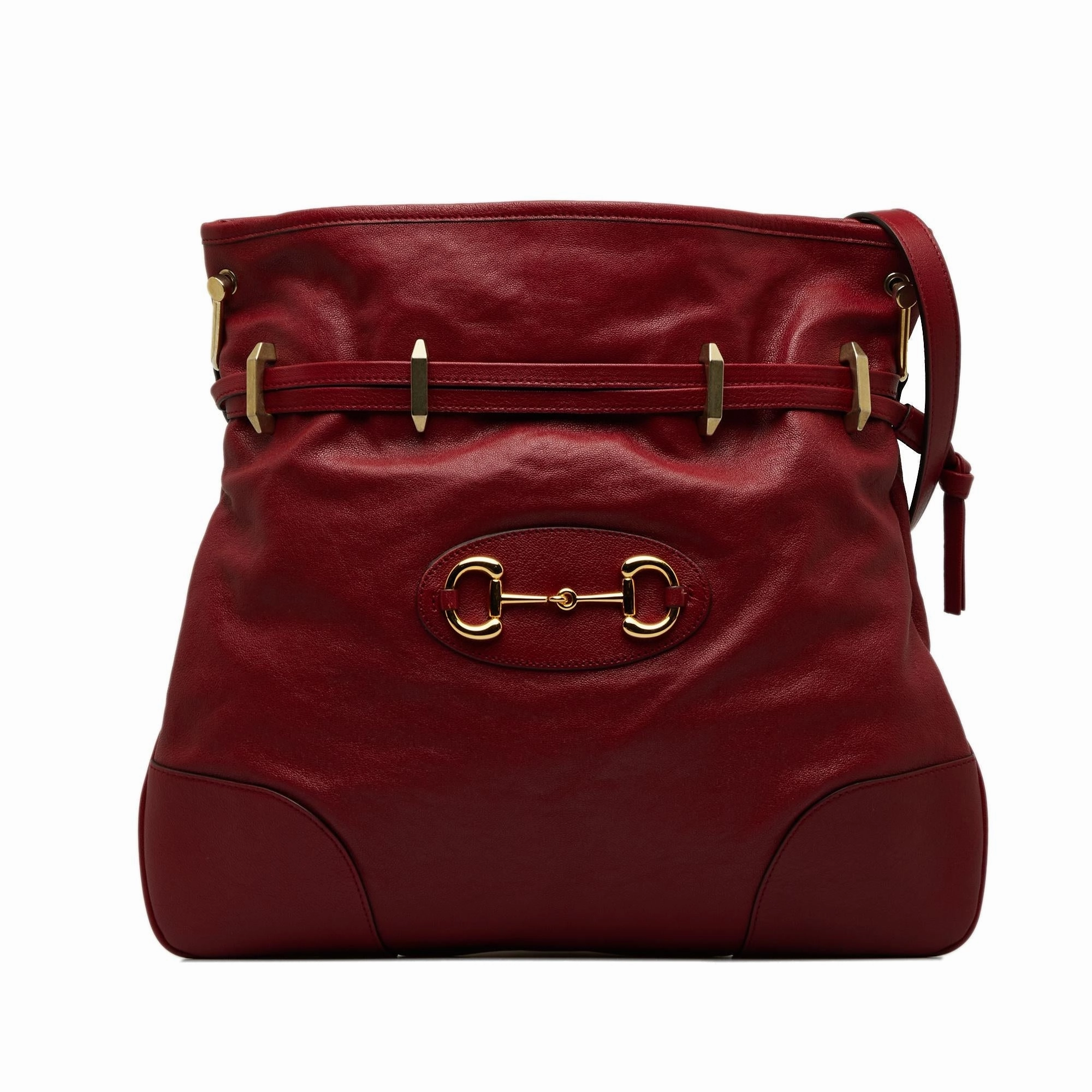Gucci Horsebit 1955 Drawstring Crossbody Bag (SHG-cwSMH3)