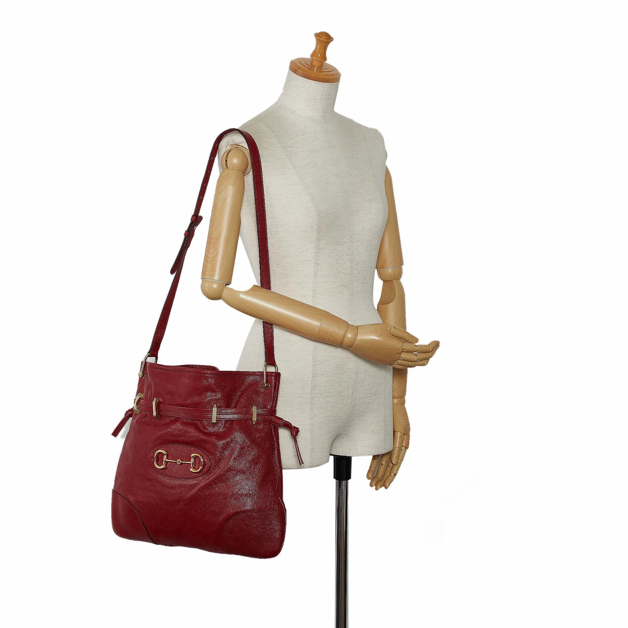 Gucci Horsebit 1955 Drawstring Crossbody Bag (SHG-cwSMH3)