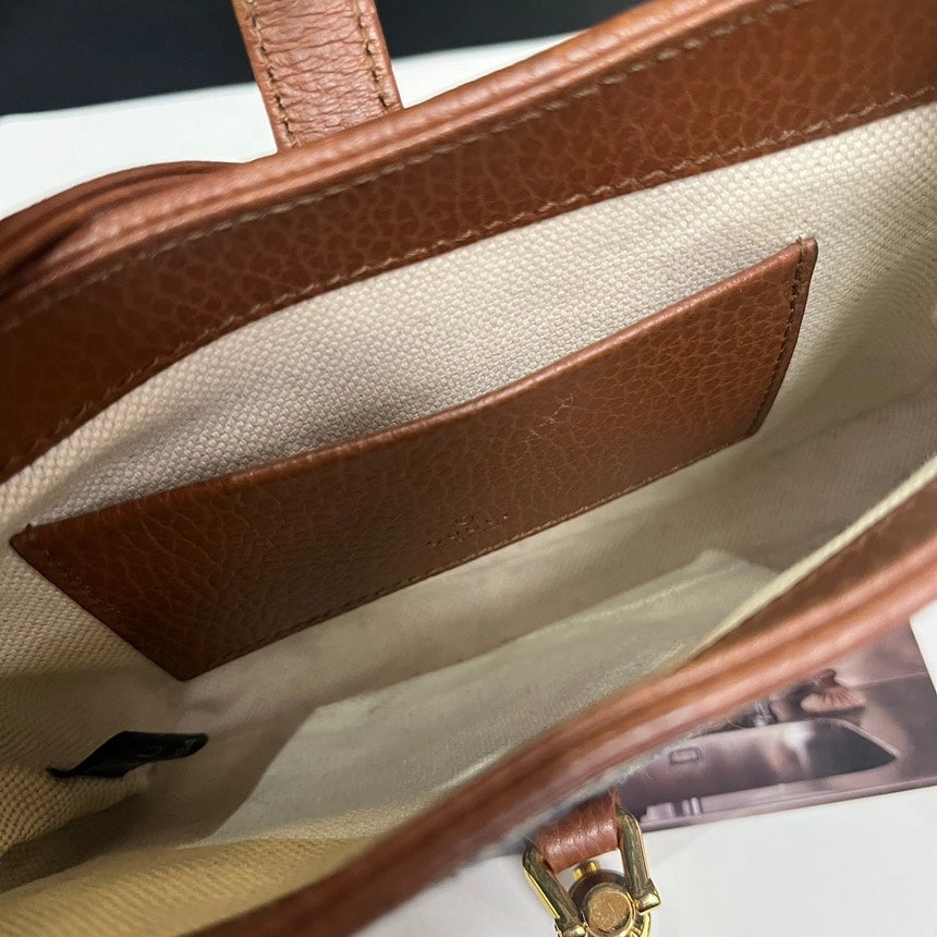 Gucci Jackie Blue Brown Crossbody Bag