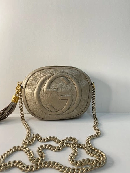 Gucci Light Gold Soho Crossbody Bag