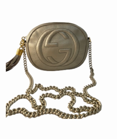 Gucci Light Gold Soho Crossbody Bag