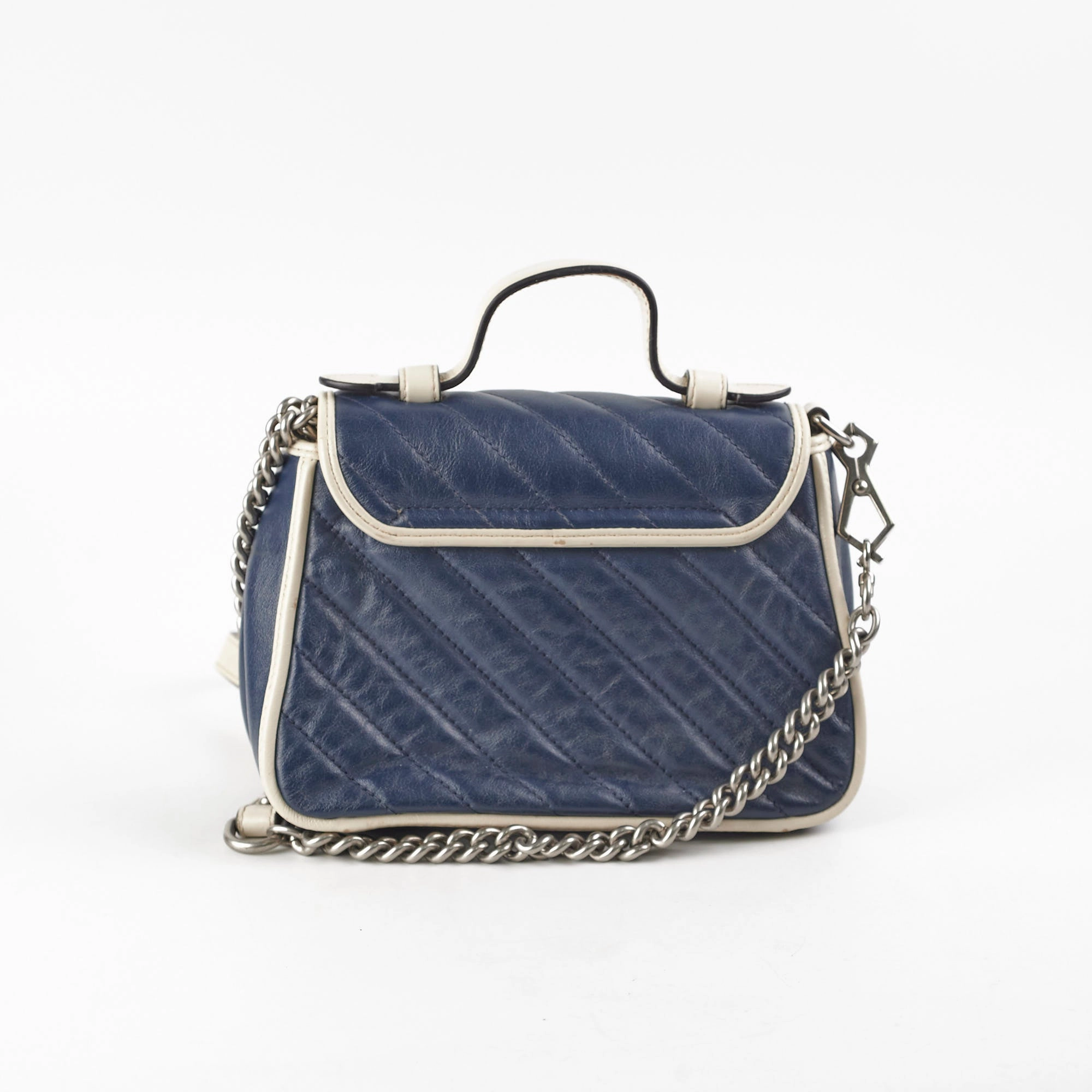 Gucci Marmont Top Handle Navy