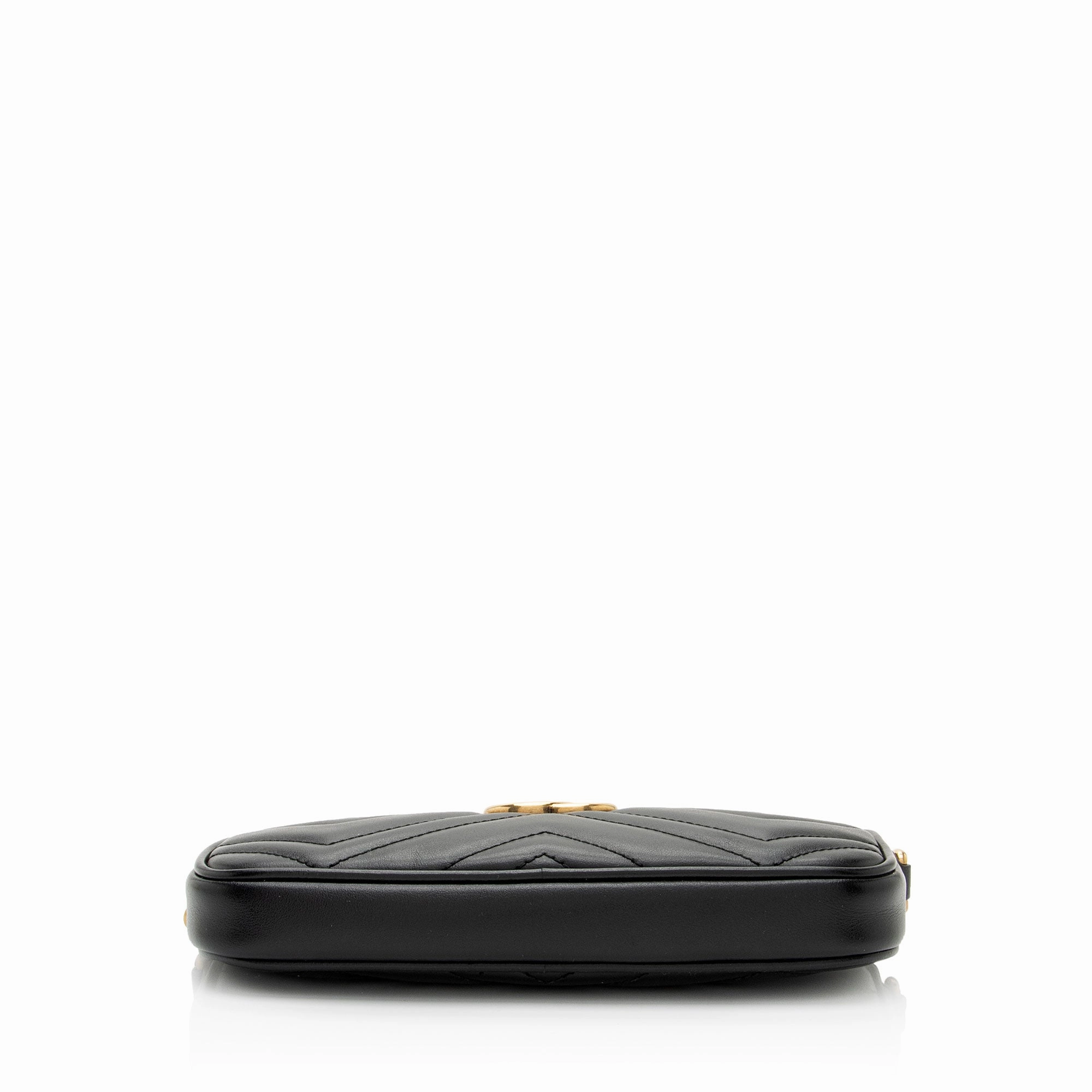 Gucci Matelasse Leather GG Marmont Small Crossbody (SHF-EJfMHM)