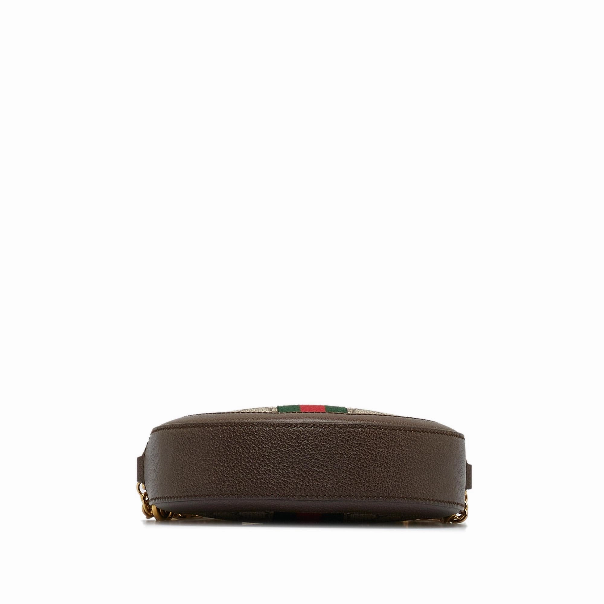 Gucci Mini GG Supreme Round Ophidia Crossbody (SHG-oKTNkt)