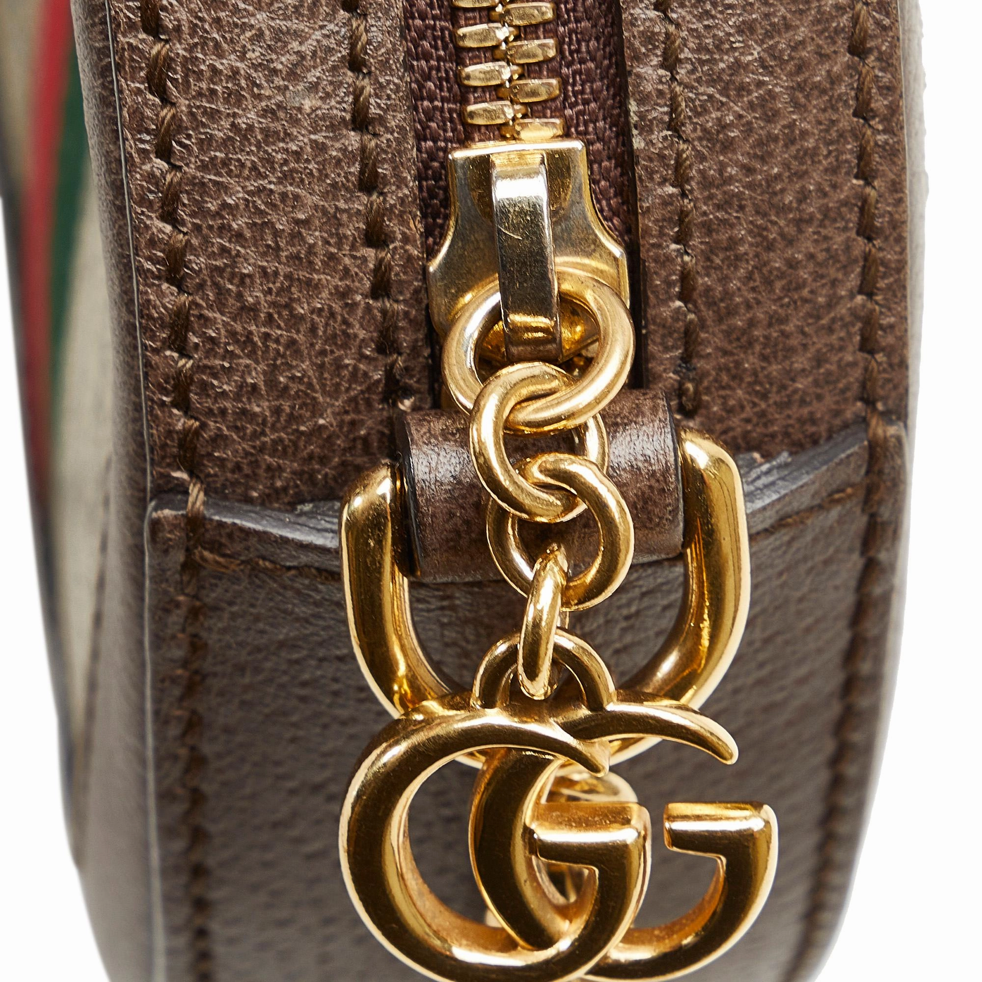Gucci Mini GG Supreme Round Ophidia Crossbody (SHG-oKTNkt)