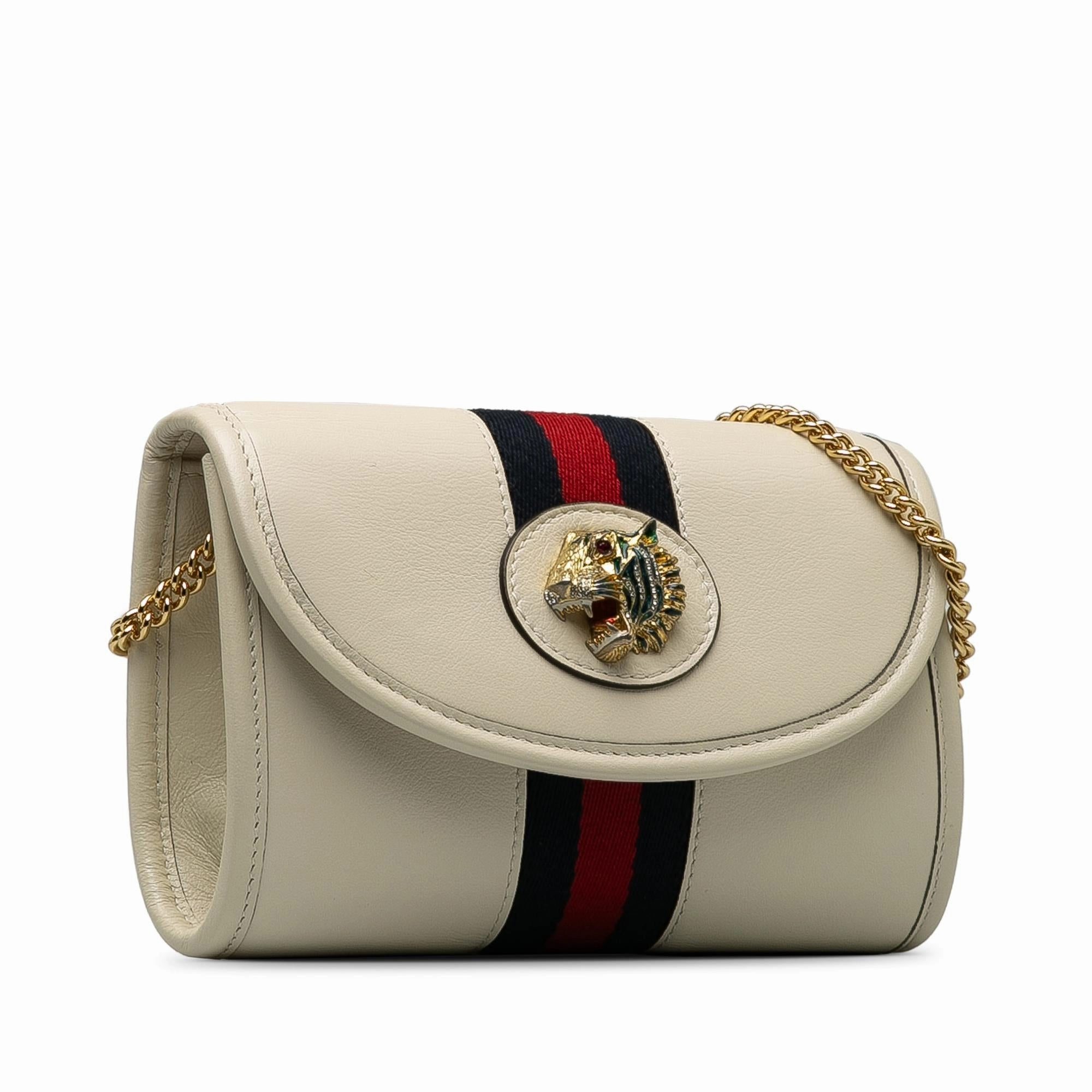 Gucci Mini Rajah Web Chain Crossbody Bag (SHG-qSdeie)