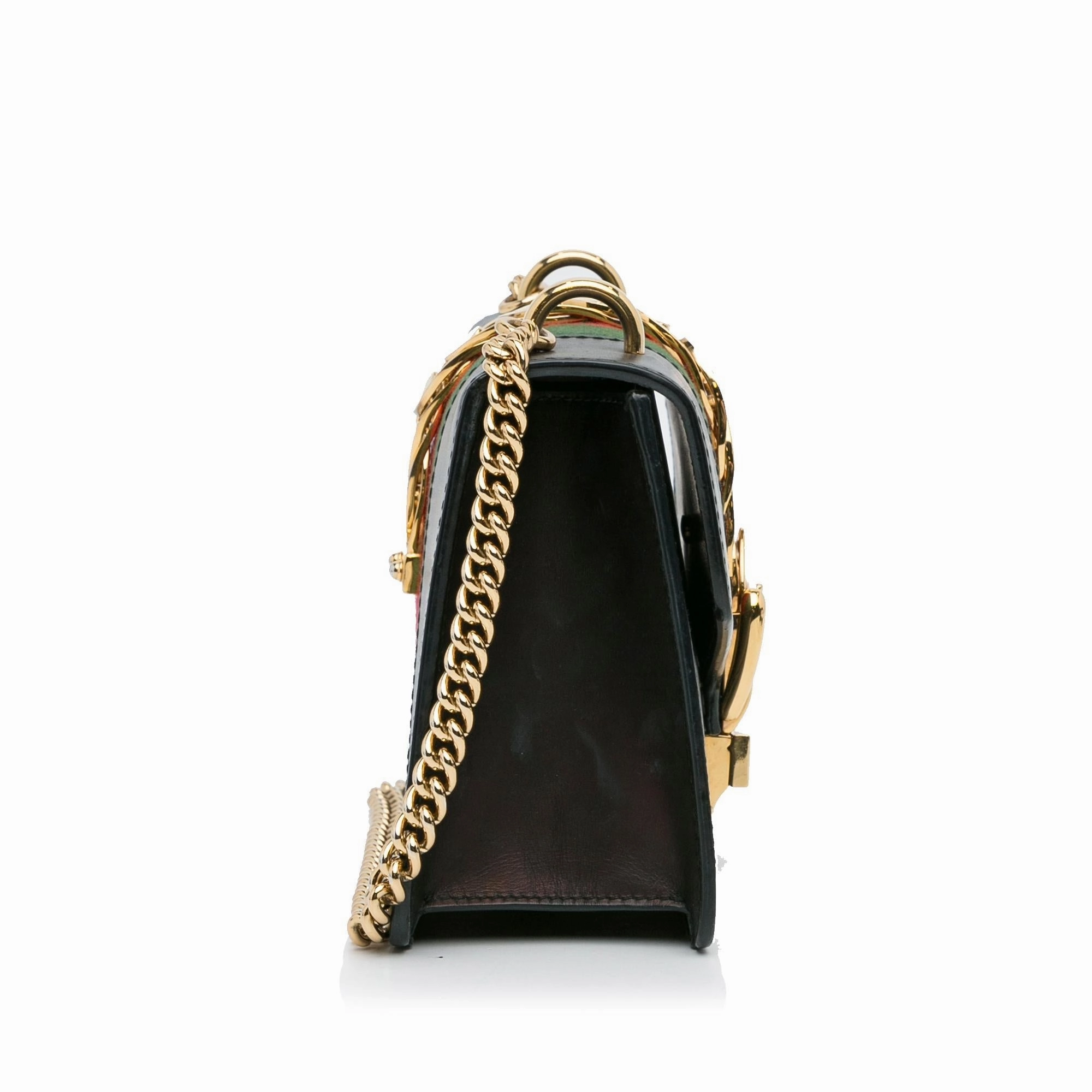 Gucci Mini Sylvie Leather Chain Crossbody Bag (SHG-Rb9ccQ)