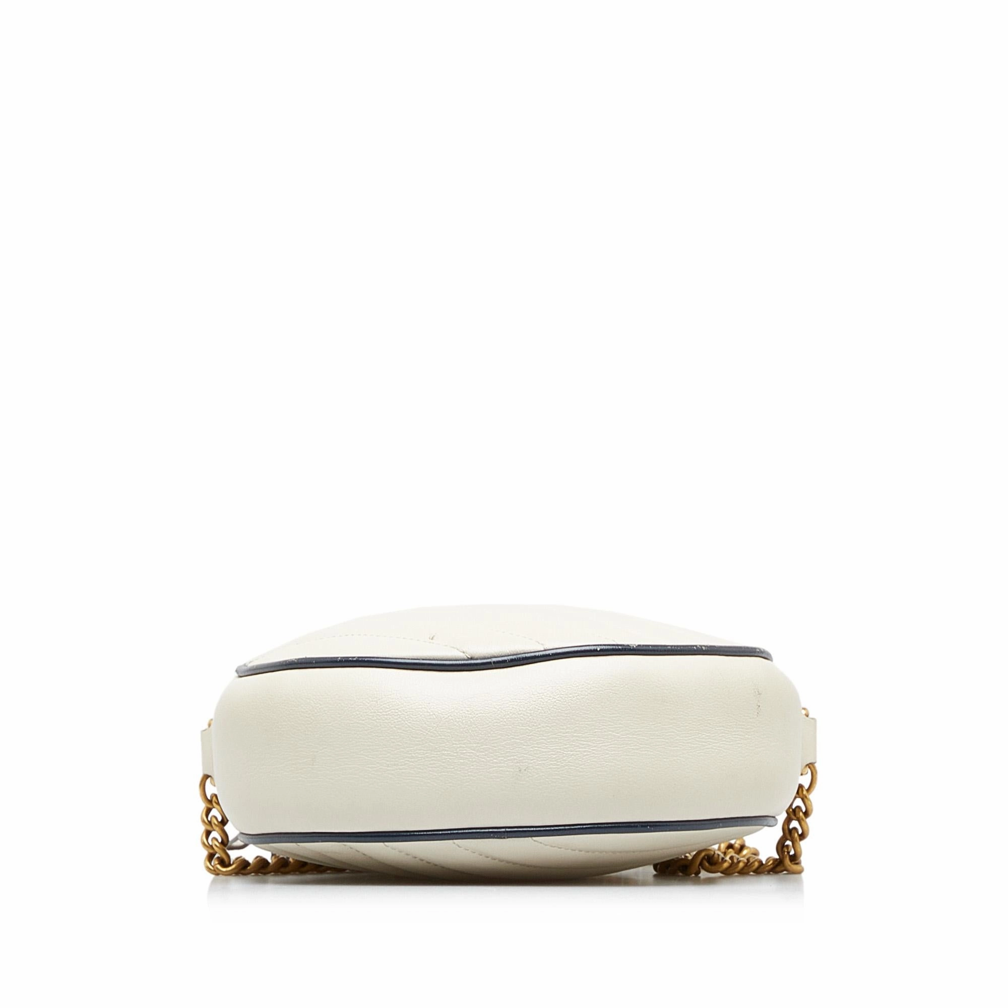 Gucci Mini Torchon GG Marmont Round Crossbody Bag (SHG-QPna6L)