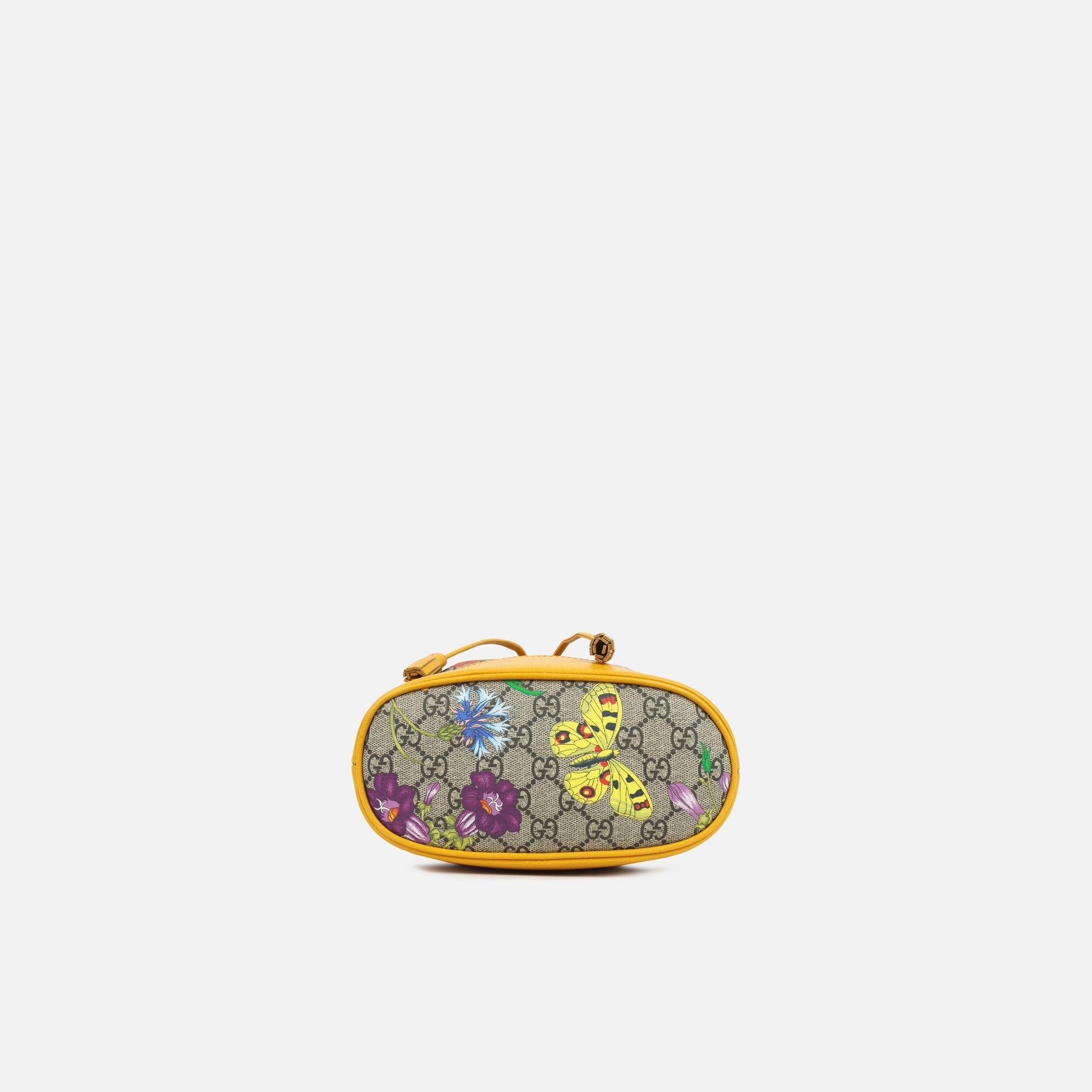 Gucci Ophidia Bucket Bag - Flora Canvas / Yellow (NWT)