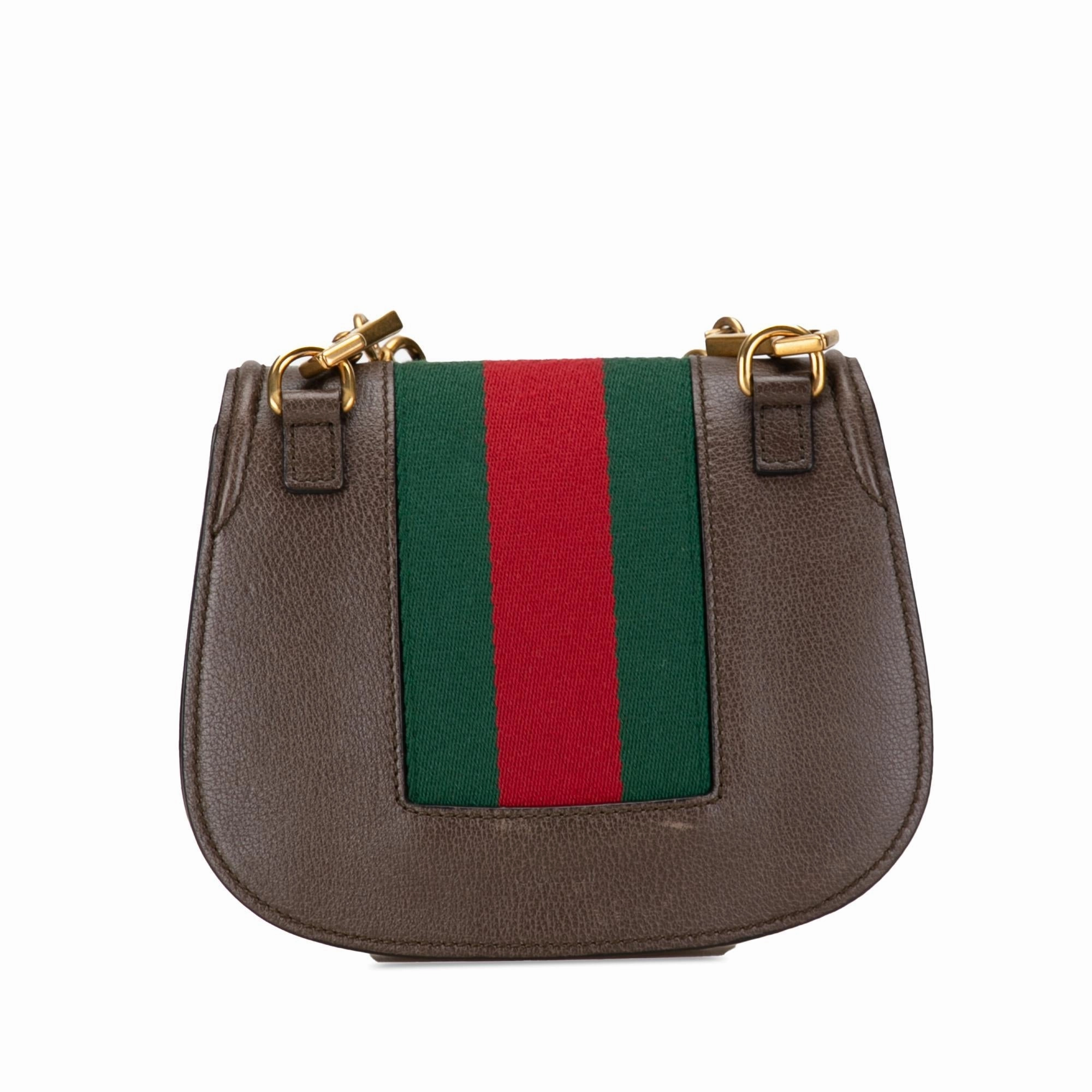 Gucci Small Linea Totem Crystal Heart Crossbody (SHG-OKF7Q2)