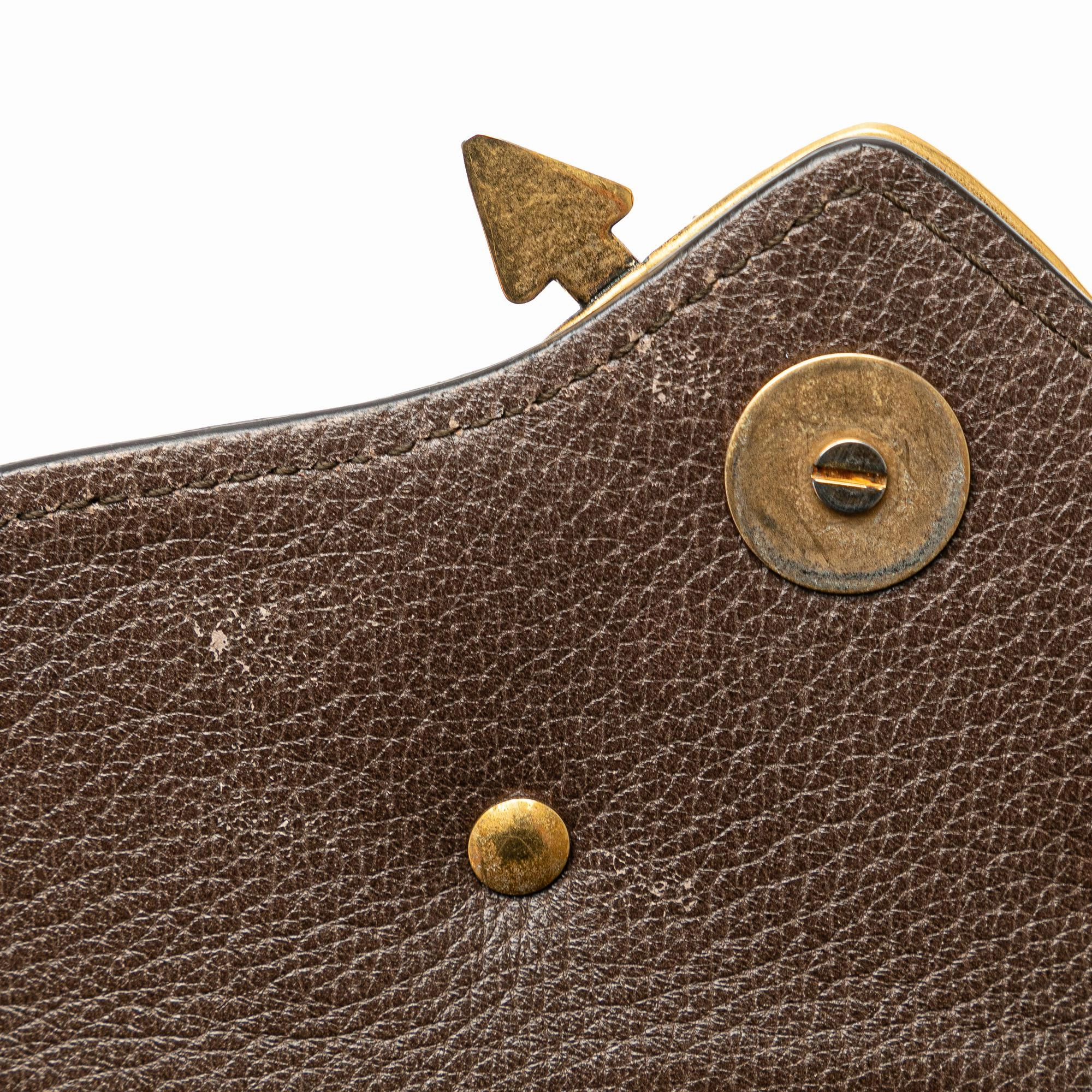 Gucci Small Linea Totem Crystal Heart Crossbody (SHG-OKF7Q2)