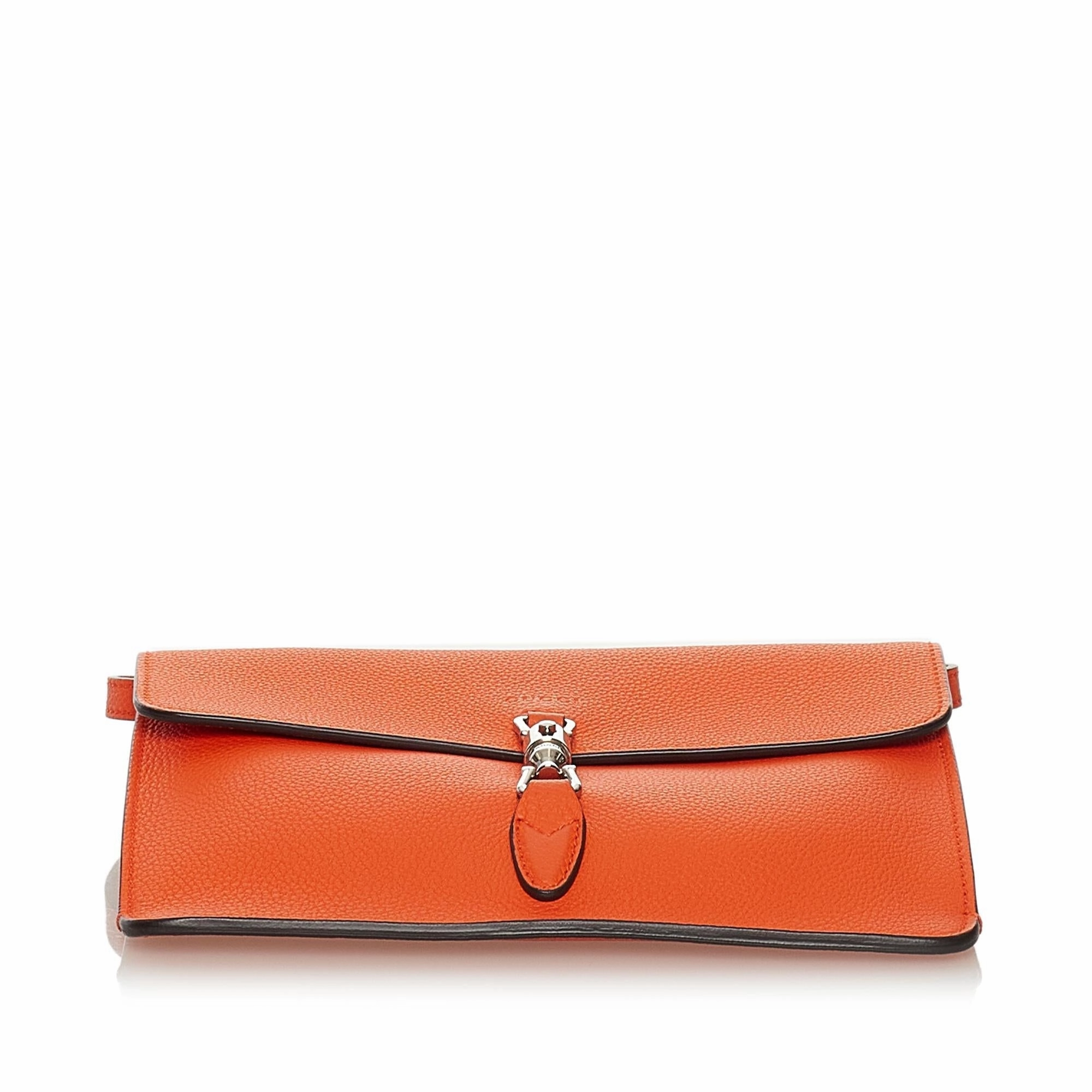 Gucci Soft Jackie Convertible Leather Crossbody Bag (SHG-33160)