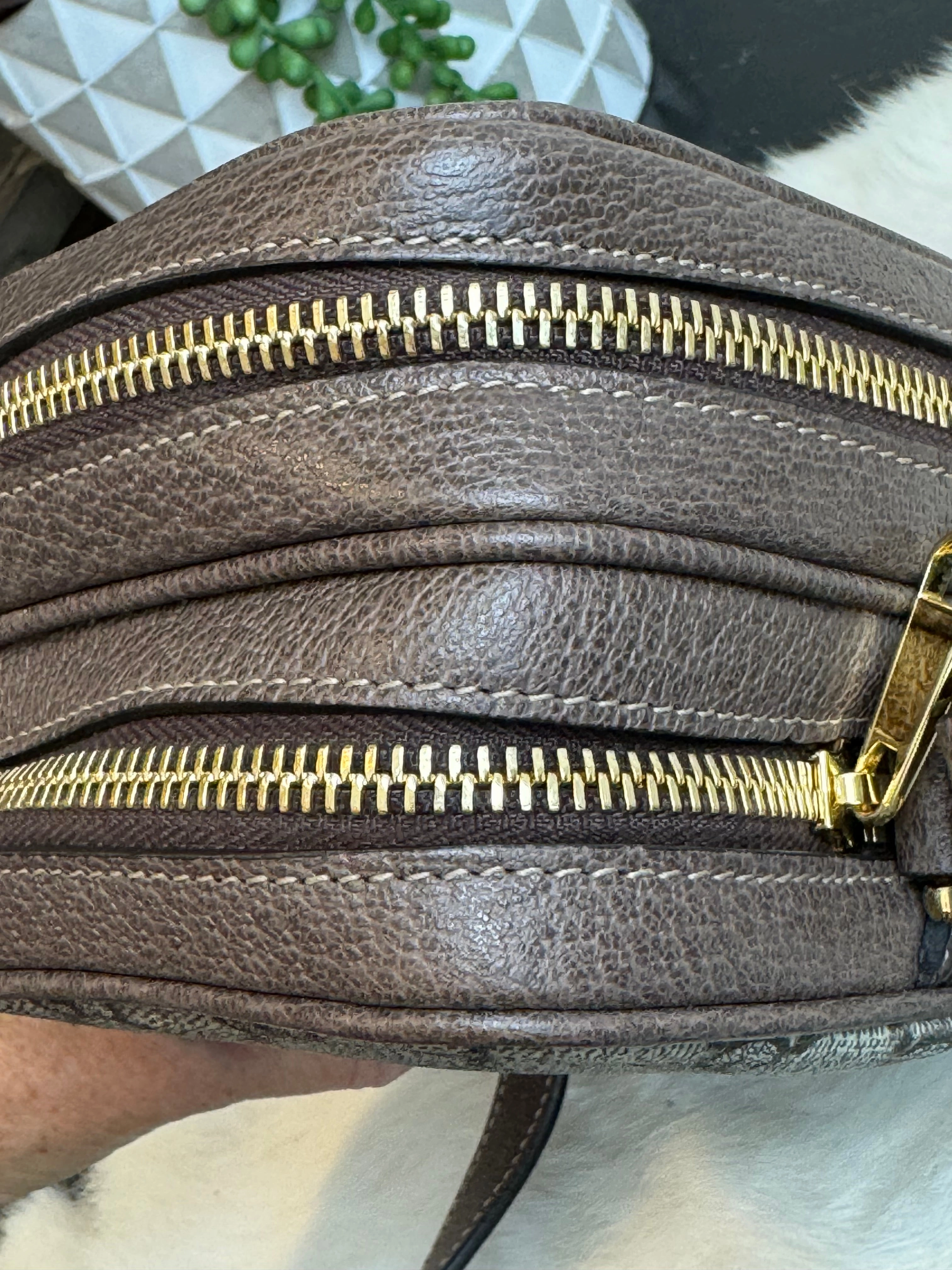 GUCCI Supreme Mini Ophidia Double Zip Crossbody