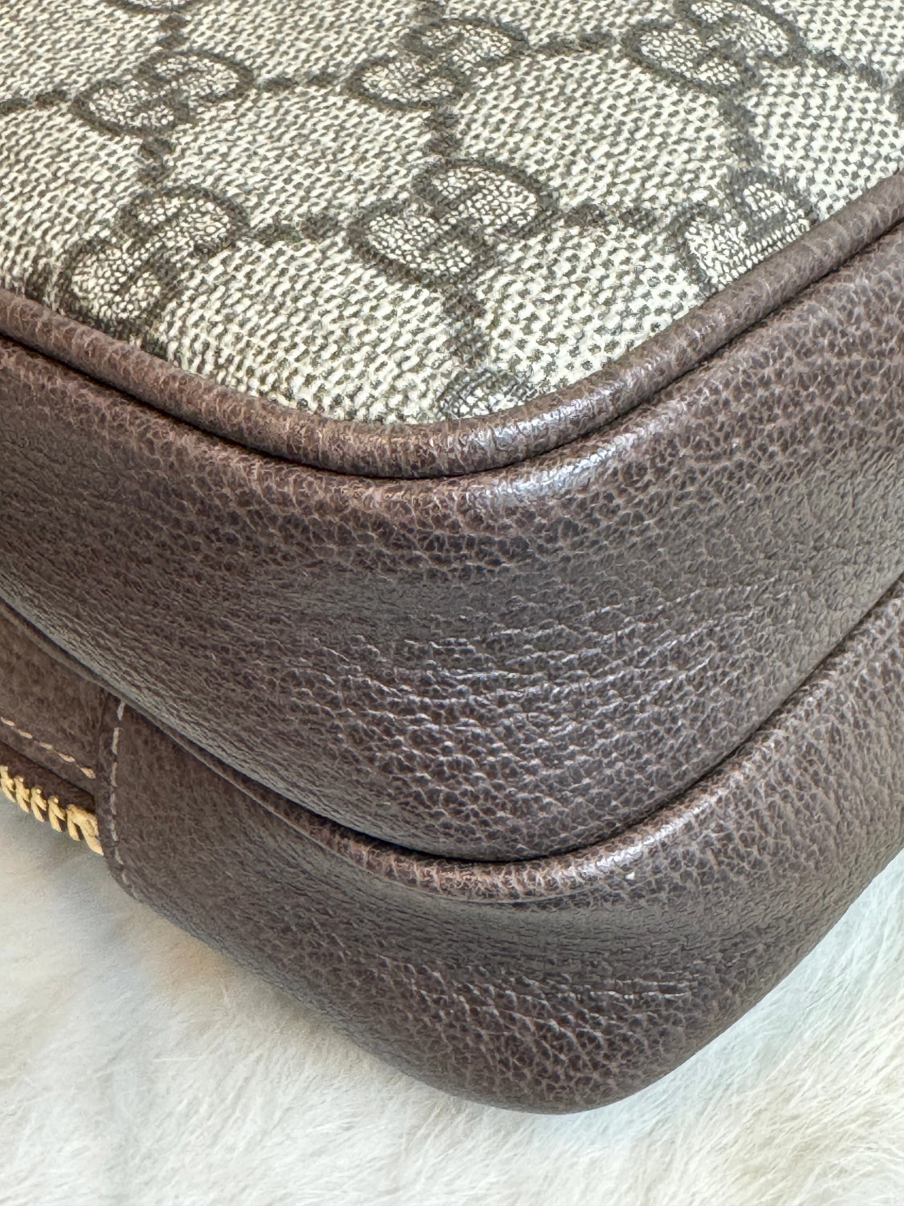 GUCCI Supreme Mini Ophidia Double Zip Crossbody