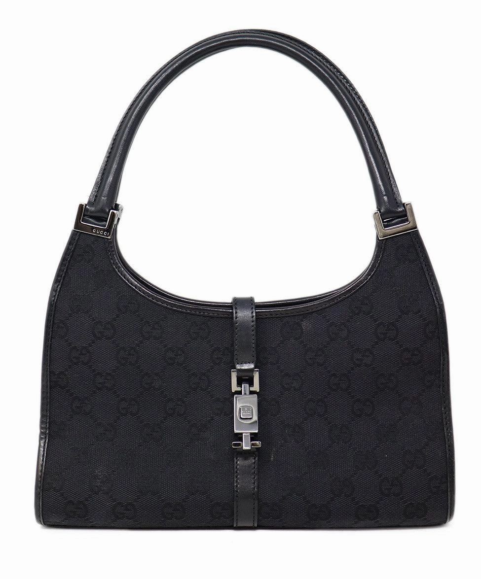 Gucci Vintage Black Monogram Jackie O Bag