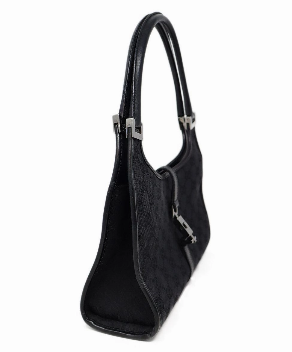 Gucci Vintage Black Monogram Jackie O Bag