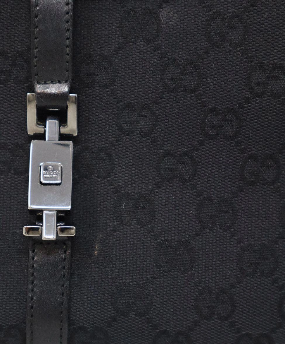 Gucci Vintage Black Monogram Jackie O Bag