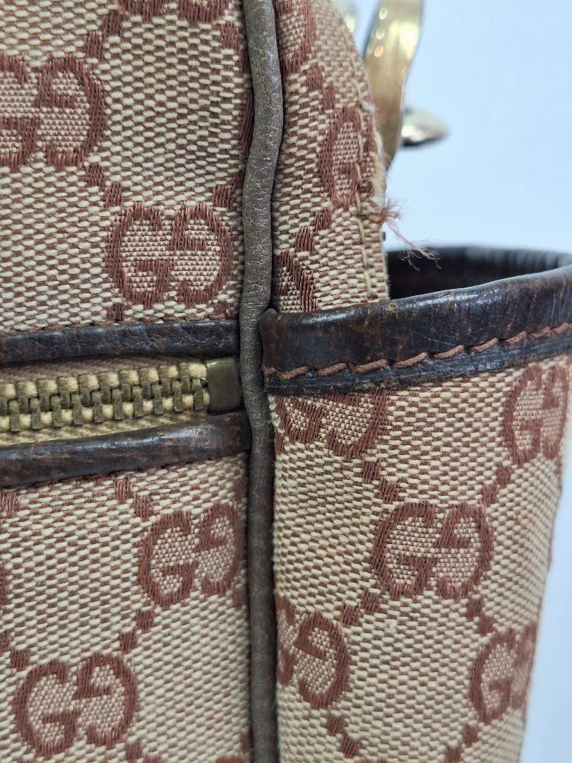 Gucci Vintage Monogram Mid Century Travel Bag