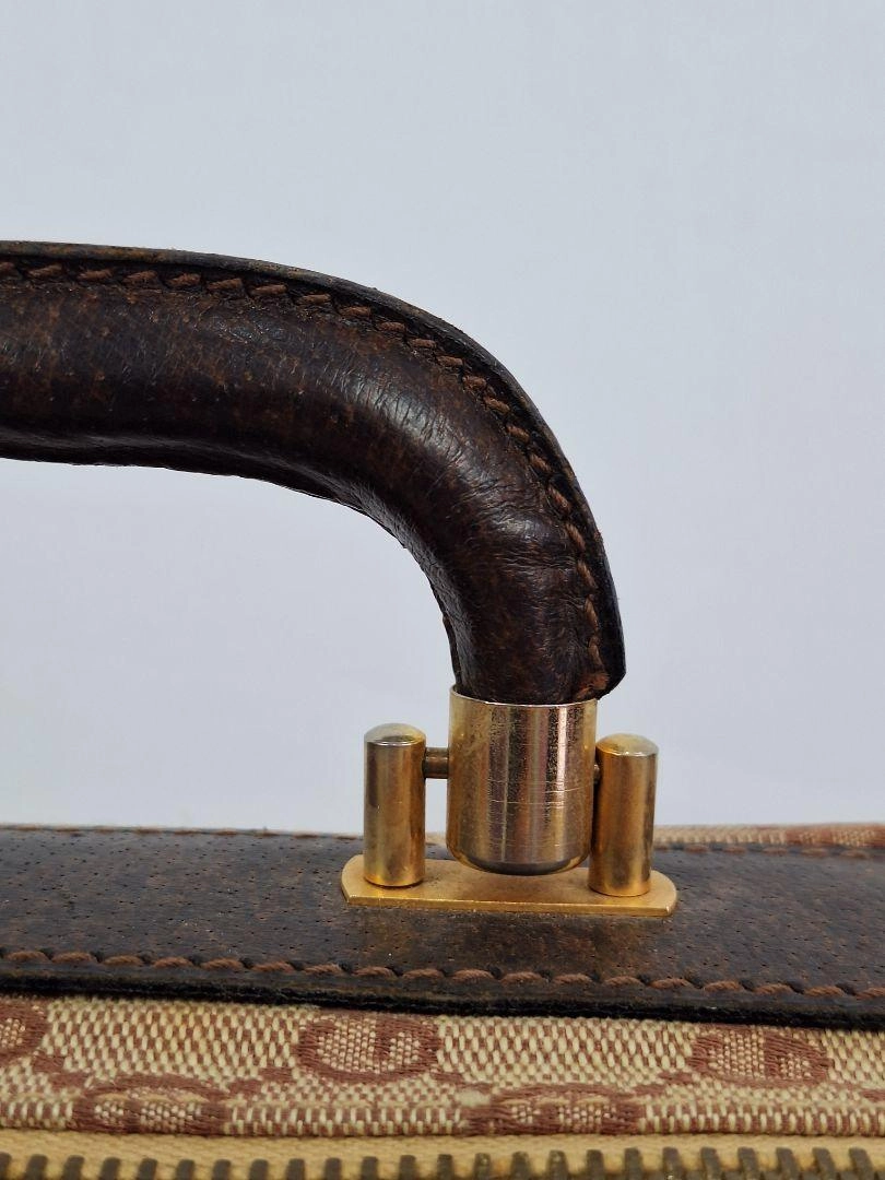 Gucci Vintage Monogram Mid Century Travel Bag