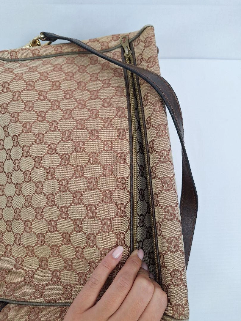 Gucci Vintage Monogram Mid Century Travel Bag