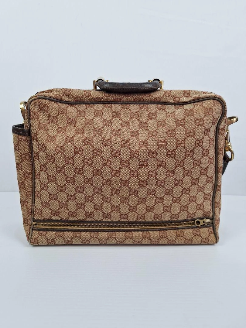 Gucci Vintage Monogram Mid Century Travel Bag
