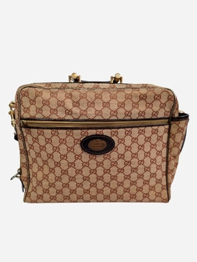 Gucci Vintage Monogram Mid Century Travel Bag