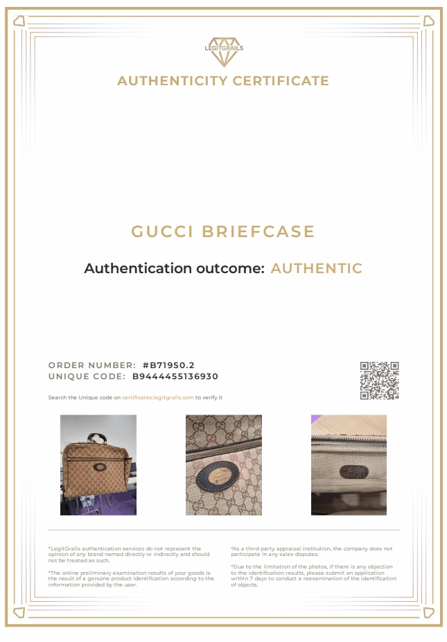 Gucci Vintage Monogram Mid Century Travel Bag