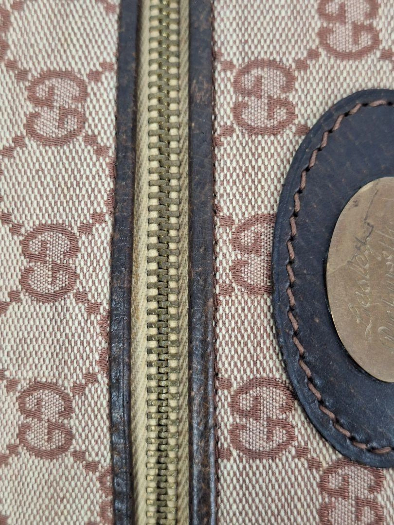 Gucci Vintage Monogram Mid Century Travel Bag