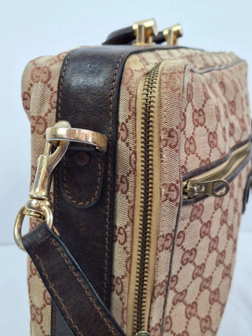 Gucci Vintage Monogram Mid Century Travel Bag