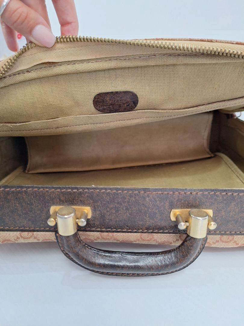 Gucci Vintage Monogram Mid Century Travel Bag