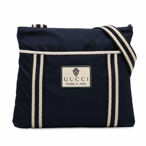 Gucci Web Crest Nylon Crossbody (SHG-RAJYVJ)
