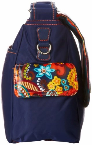 Hadaki Trend Messenger Bag,Navy/Arabesque,One Size