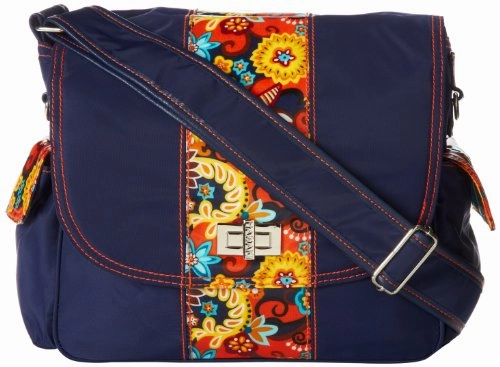 Hadaki Trend Messenger Bag,Navy/Arabesque,One Size
