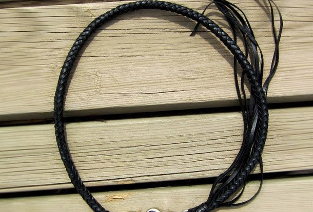 Handmade leather braided wallet Chain for chain wallet biker wallet trucker wallet