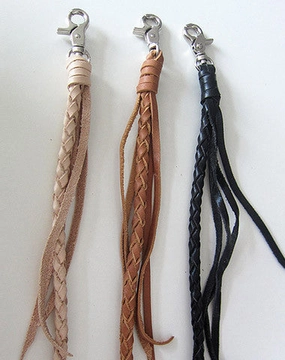 Handmade leather braided wallet Chain for chain wallet biker wallet trucker wallet