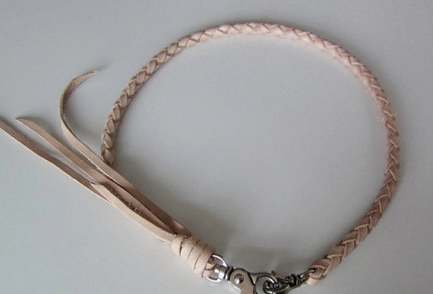 Handmade leather braided wallet Chain for chain wallet biker wallet trucker wallet